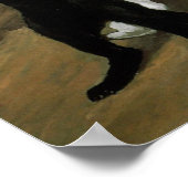 Pierrot with Cat, Alexandre Steinlen Poster (Ecke)