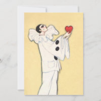Pierrot with Red Heart von Sophia Chiostri