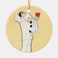 Pierrot with Red Heart von Sophia Chiostri