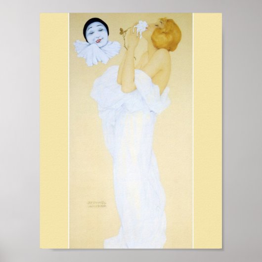 Pierrot's Dream von Raphael Kirchner Poster (Vorne)