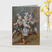 Pierrots - Faltkarte Karte (Gelbe Blume)