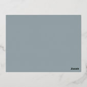 Pierrots - Foil Postcards Folien Feiertagspostkarte (Rückseite)