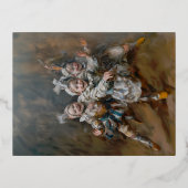 Pierrots - Foil Postcards Folien Feiertagspostkarte (Vorderseite)