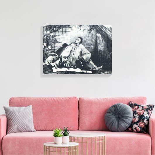 Pierrot's Reast Canvas Print Leinwanddruck (Insitu (Wohnzimmer))