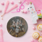 Pierrots - Rundpapier-Teller Pappteller (Party)