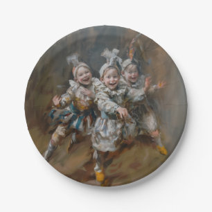 Pierrots - Rundpapier-Teller Pappteller