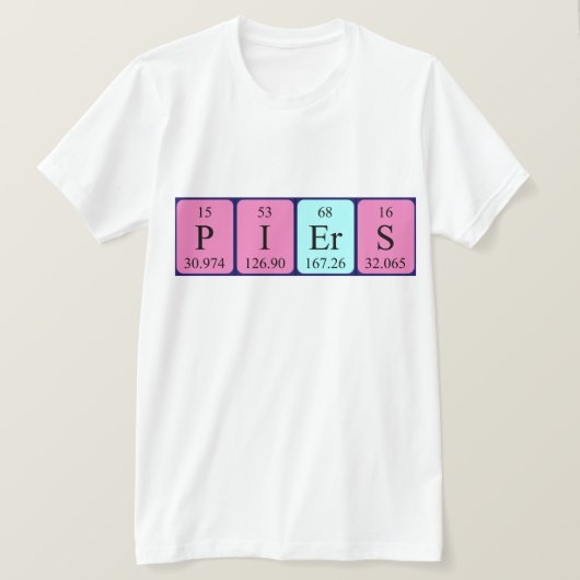 Piers Periodenname Shirt (Design vorne)