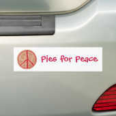 Pies for Peace Cherry Peace Pie Autoaufkleber (Auf Auto)