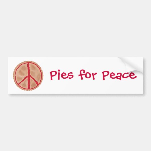 Pies for Peace Cherry Peace Pie Autoaufkleber (Vorne)