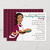 Pies und Kariert Einladung (Vorne/Hinten)