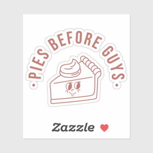 Pies vor den Typ fallen maßgeschneidertes Vinyl Aufkleber (Blatt)