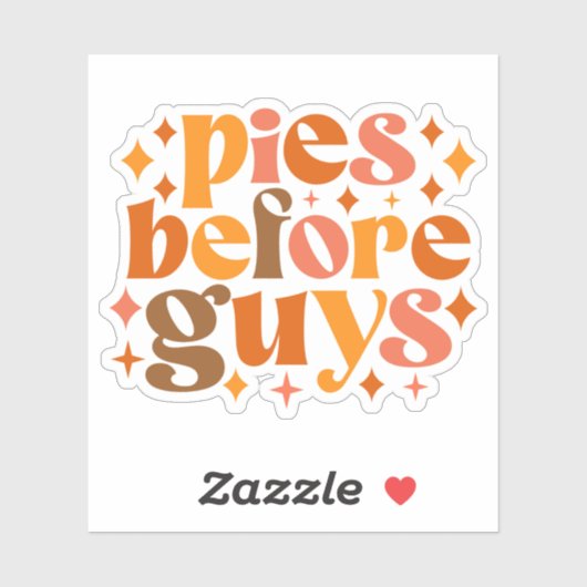 Pies vor Typ Aufkleber (Blatt)