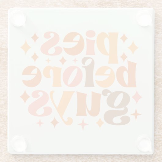 Pies vor Typ Glasuntersetzer (Rückseite)