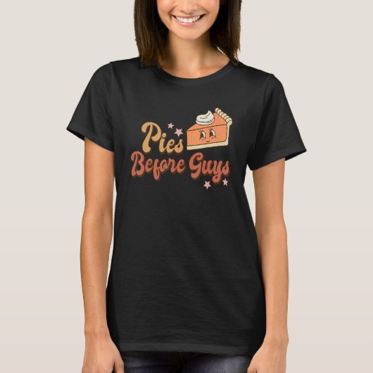 Pies vor Typ Pumpkin Herbst Herbst Yanksgi T-Shirt (Vorderseite)