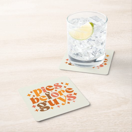 Pies vor Typ Rechteckiger Pappuntersetzer (Vor Ort)