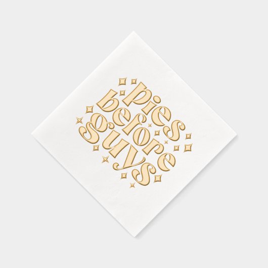 Pies vor Typ Servietten Mit Folie (Rechts)