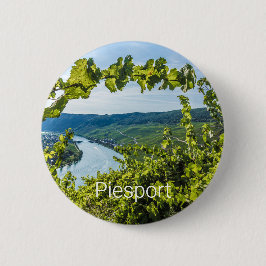 Piesport Moselle Vintage Weintrauben Button