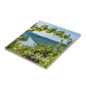 Piesport Moselle Vintage Weintrauben Fliese (Seite)