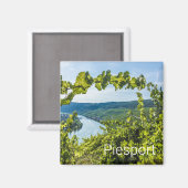 Piesport Moselle Vintage Weintrauben Magnet (Vorderseite/Rückseite)
