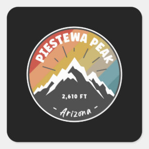 Piestewa Wandern Piazza della Riforma Quadratischer Aufkleber