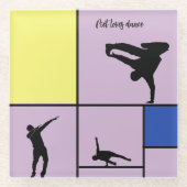 Piet Lieben Dance Mondrian Street Hiphop Style Glasuntersetzer (Vorderseite)