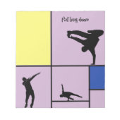 Piet Lieben Dance Mondrian Street Hiphop Style Notizblock (Vorderseite)