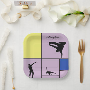 Piet Lieben Dance Mondrian Street Hiphop Style Pappteller