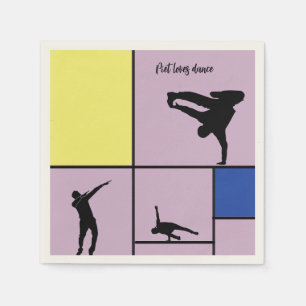 Piet Lieben Dance Mondrian Street Hiphop Style Serviette