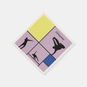 Piet Lieben Dance Mondrian Street Hiphop Style Serviette (Ecke)