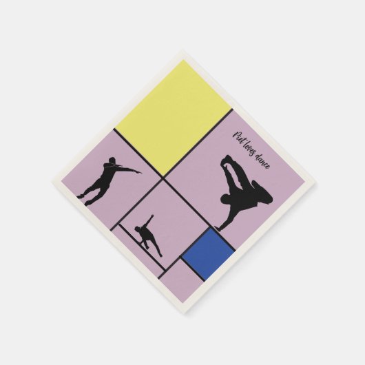 Piet Lieben Dance Mondrian Street Hiphop Style Serviette (Ecke)