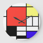 Piet Mondriaan , 1926 Composition Große Wanduhr (Vorderseite)