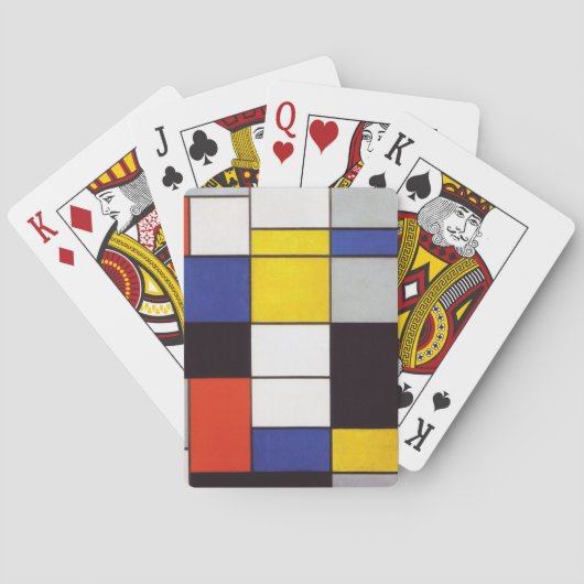 PIET MONDRIAAN - Compositon A 1923 Spielkarten (Rückseite)