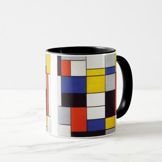 PIET MONDRIAAN - Compositon A 1923 Tasse (VorderseiteRechts)
