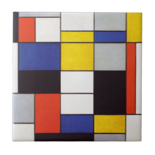 PIET MONDRIAAN - Komposition A 1923 Fliese