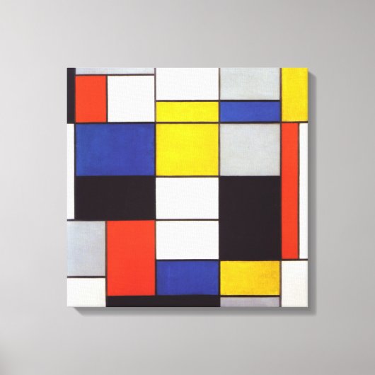 PIET MONDRIAAN - Zusammensetzung A 1923 Leinwanddruck (Vorderseite)