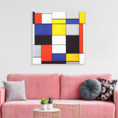 PIET MONDRIAAN - Zusammensetzung A 1923 Leinwanddruck (Insitu (Wohnzimmer))