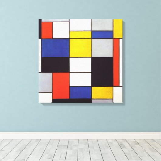 PIET MONDRIAAN - Zusammensetzung A 1923 Leinwanddruck (Insitu (Holzboden))