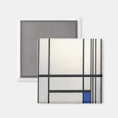 Piet Mondrian-1292 Magnet (Vorderseite/Rückseite)