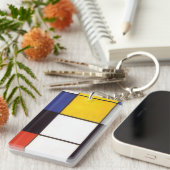 Piet Mondrian-1306 Schlüsselanhänger (Vorderseite rechts)