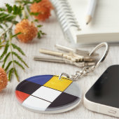 Piet Mondrian-1306 Schlüsselanhänger (Vorderseite rechts)