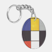 Piet Mondrian-1306 Schlüsselanhänger (Vorderseite links)