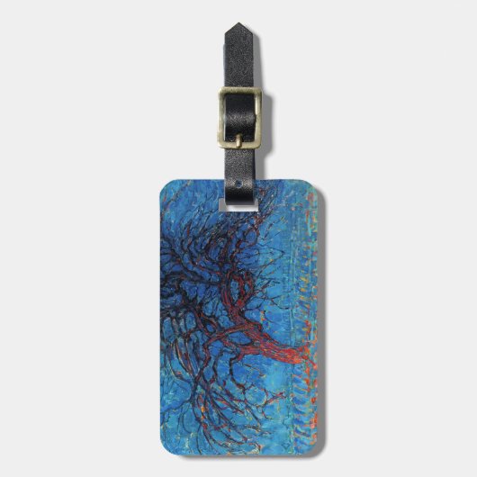 Piet Mondrian, Abend: Roter Baum Gepäckanhänger (Vorderseite vertikal)