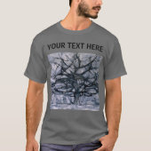 Piet Mondrian Abstrakt Gray Tree Custom T-Shirt (Vorderseite)
