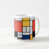 Piet Mondrian Abstrakt Kaffeetasse (VorderseiteRechts)