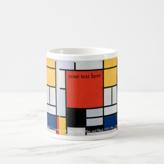 Piet Mondrian Abstrakt Kaffeetasse (Mittel)