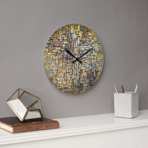 Piet Mondrian Abstrakte Kunst Große Wanduhr