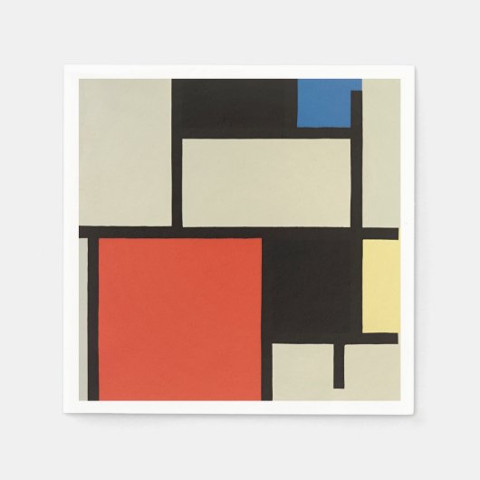 Piet Mondrian Abstrakte Malerei Serviette (Vorderseite)