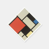 Piet Mondrian Abstrakte Malerei Serviette (Ecke)