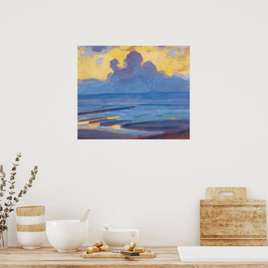 Piet Mondrian Am Meer Berühmtes Gemälde Poster (Küche)