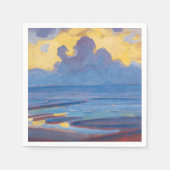 Piet Mondrian Am Meer Berühmtes Gemälde Serviette (Vorderseite)